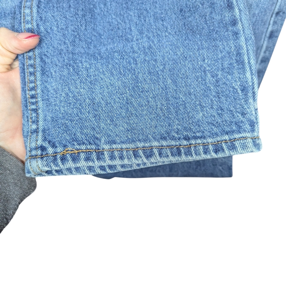 Levi’s 514 Straight Fit Jeans Mens 36x32 Blue Medium Wash Distressed Denim - Picture 7 of 16